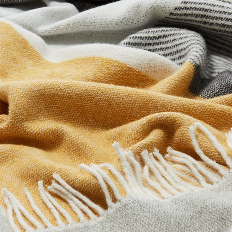 European Estoril Mustard Throw