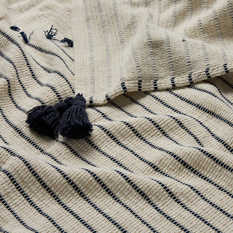 Tomar Natural & Indigo Throw