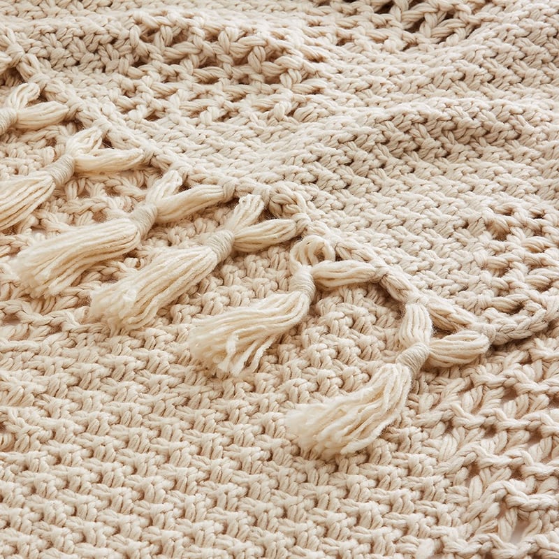 Sinclair Natural Knit Throw