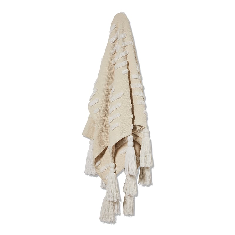 Boho Natural Throw