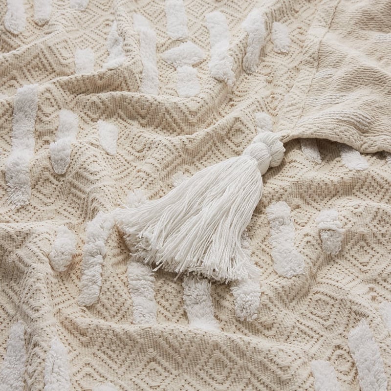 Boho Natural Throw