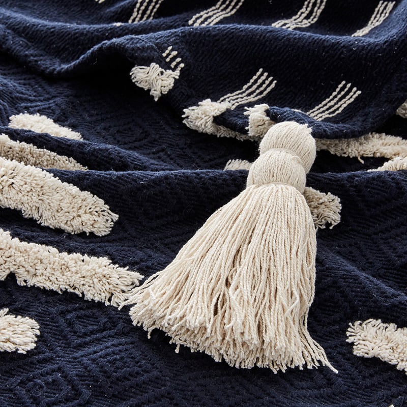 Boho Indigo Throw