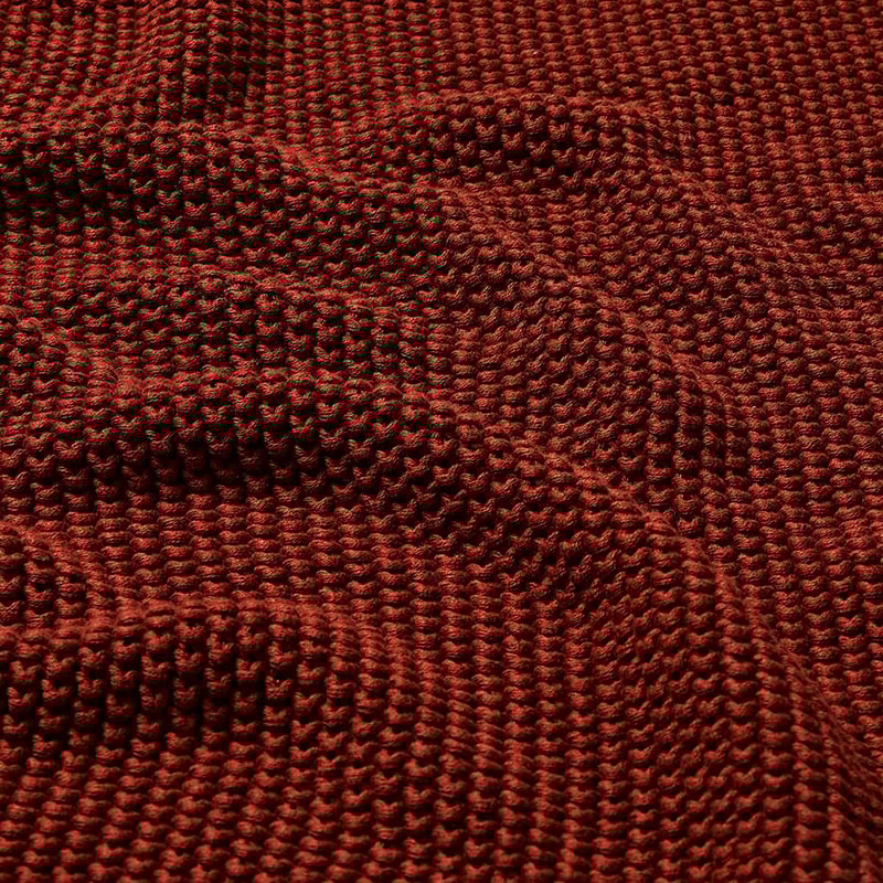 Montroe Rust Knit Throw