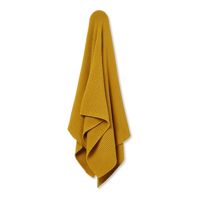 Montroe Saffron Knit Throw