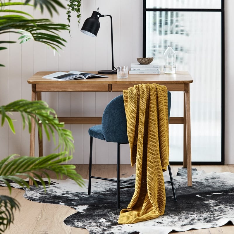 Montroe Saffron Knit Throw