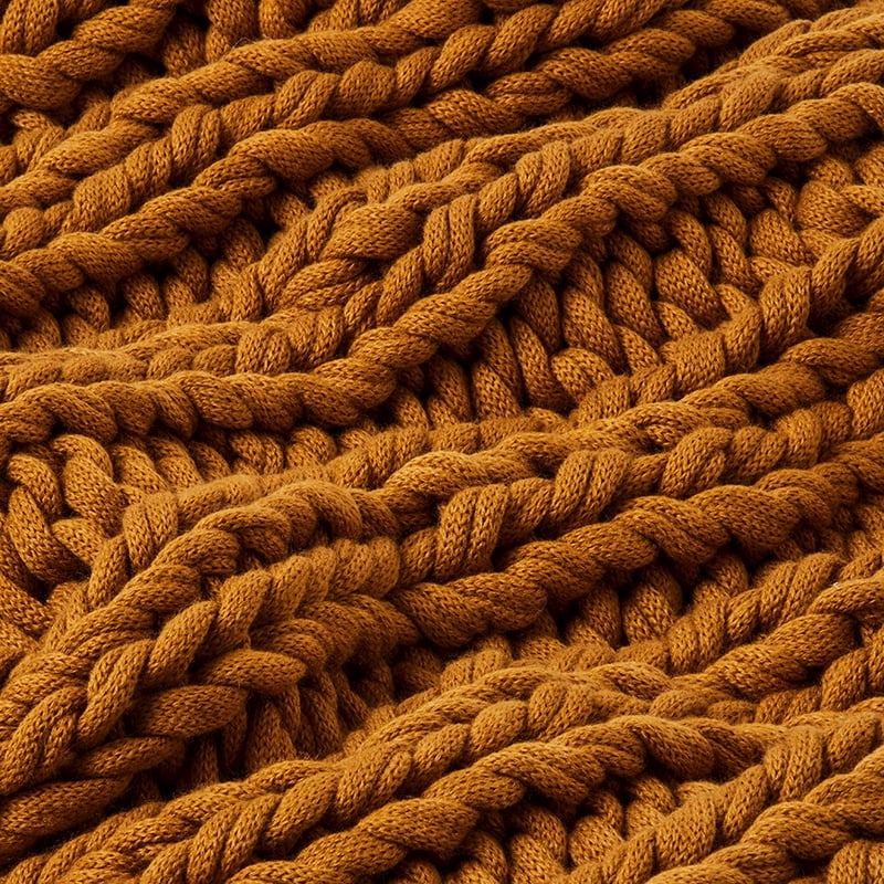 Newport Bronze Chunky Knit Throw