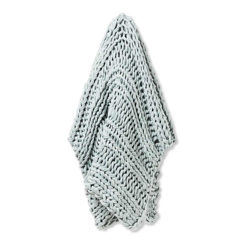 Newport Mint Chunky Knit Throw
