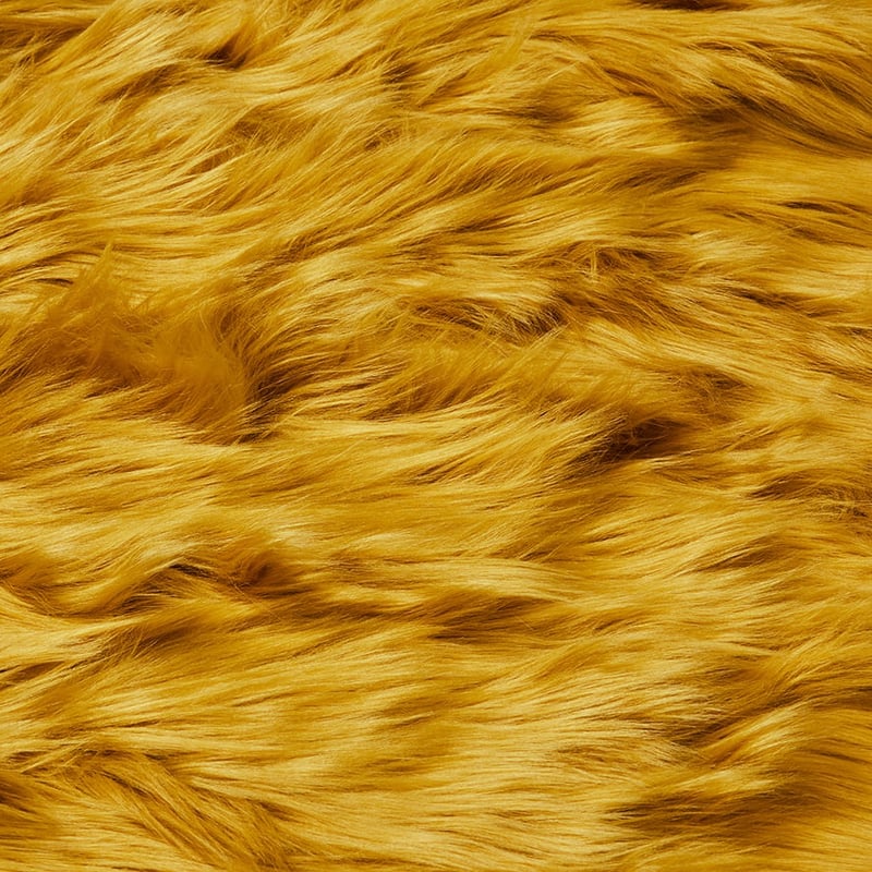 Alpine Mustard Fur Throw