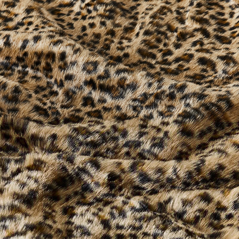 Montana Leopard Fur Throw