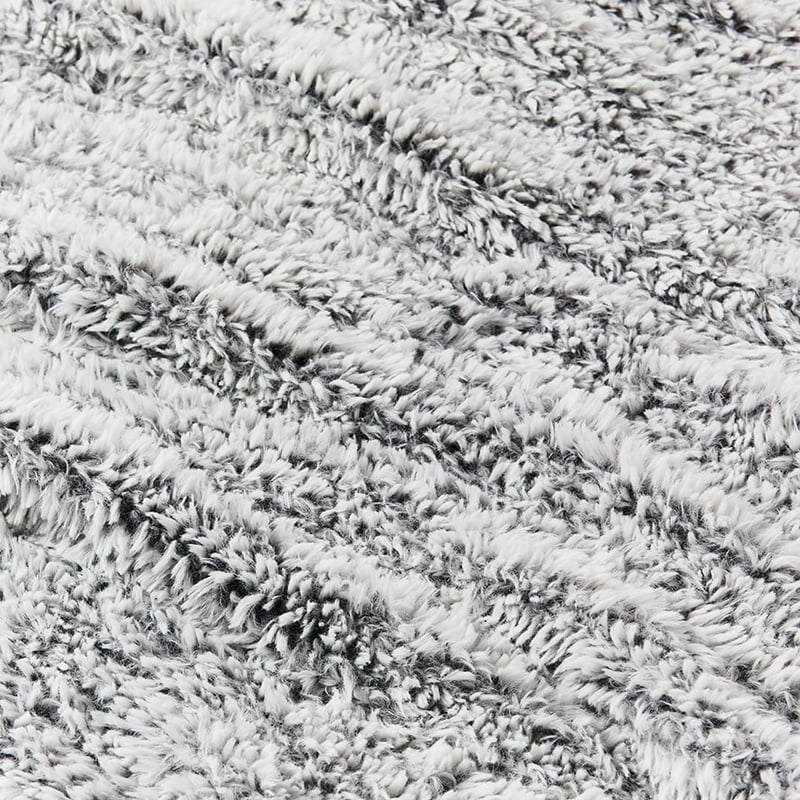 Munich Grey Feather Yarn Throw