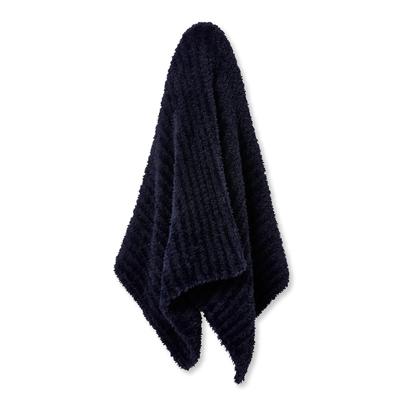 Munich Navy Feather Yarn Throw