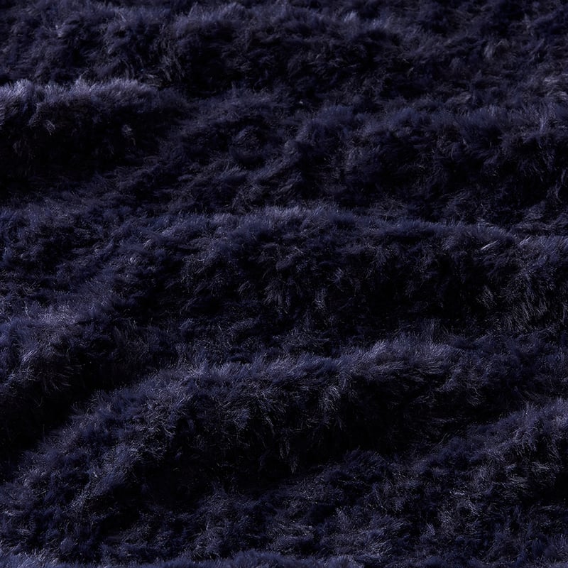Munich Navy Feather Yarn Throw
