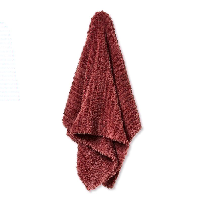 Munich Rust Feather Yarn Throw
