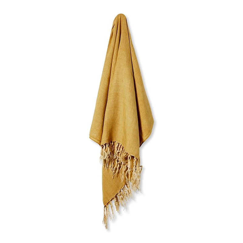 Malmo King Honey Linen Throw