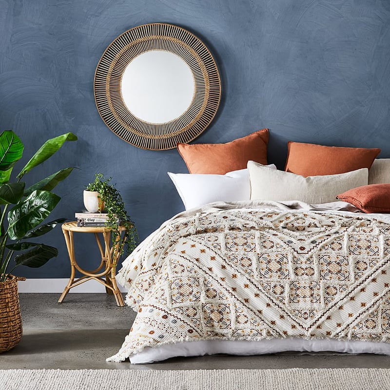 Moroccan Natural Tufted Blanket