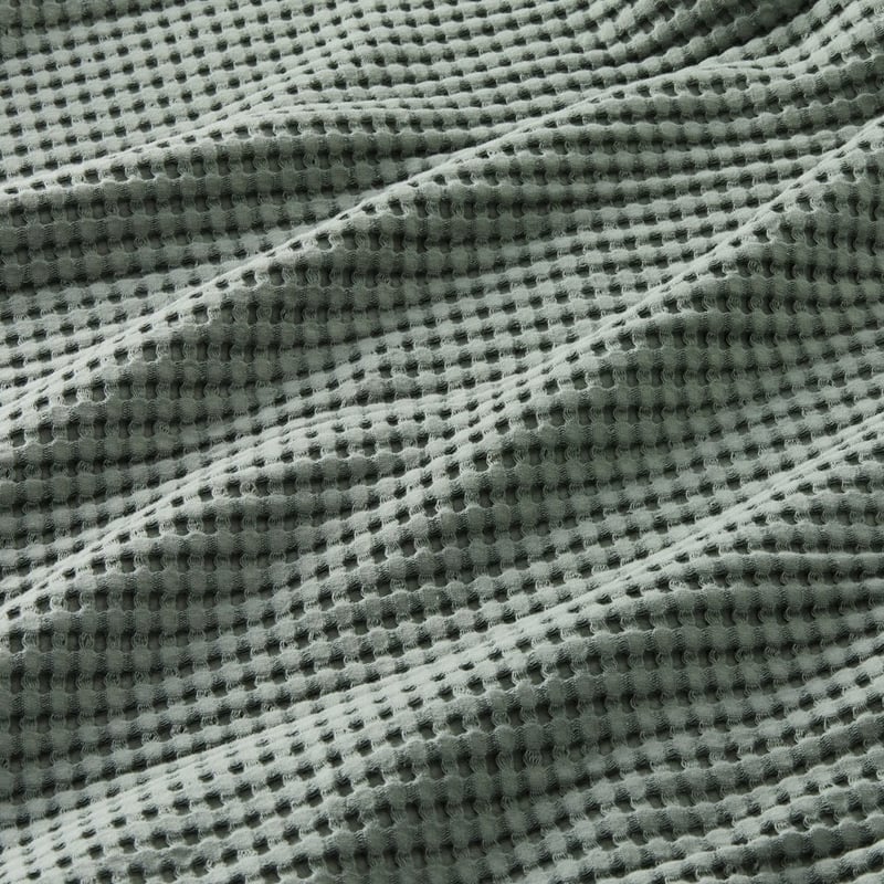 European Turkish Cotton Fern Waffle Blanket 