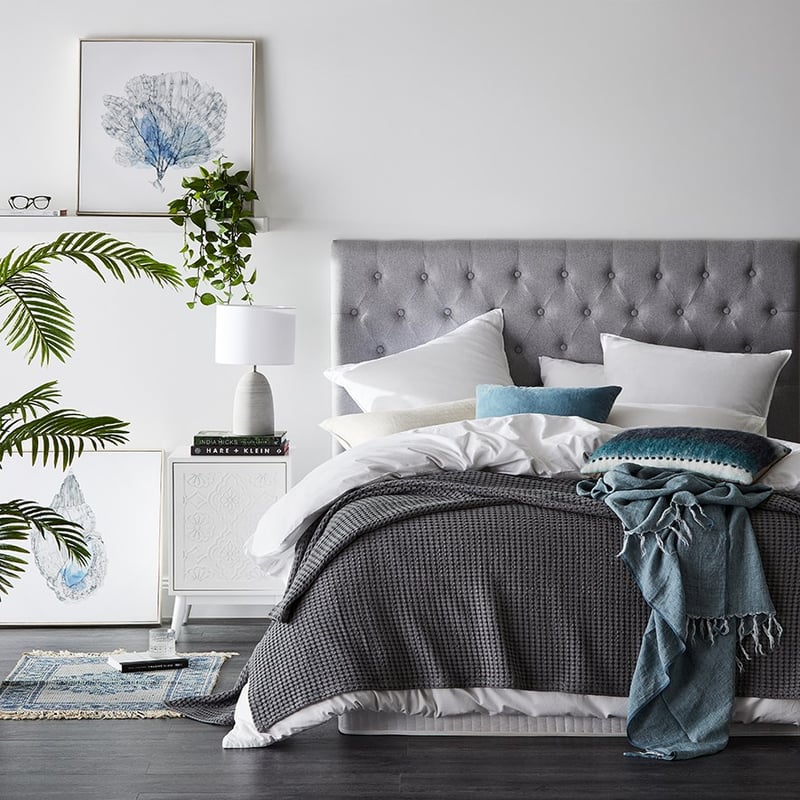 European Turkish Cotton Granite Waffle Blanket 