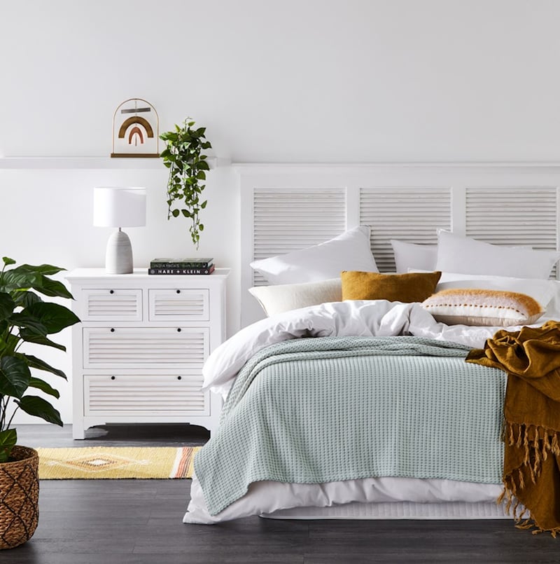 European Turkish Cotton Sky Blue Waffle Blanket 