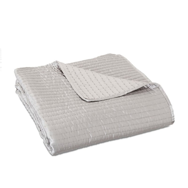 Pure Silk Grey Quilted Blanket