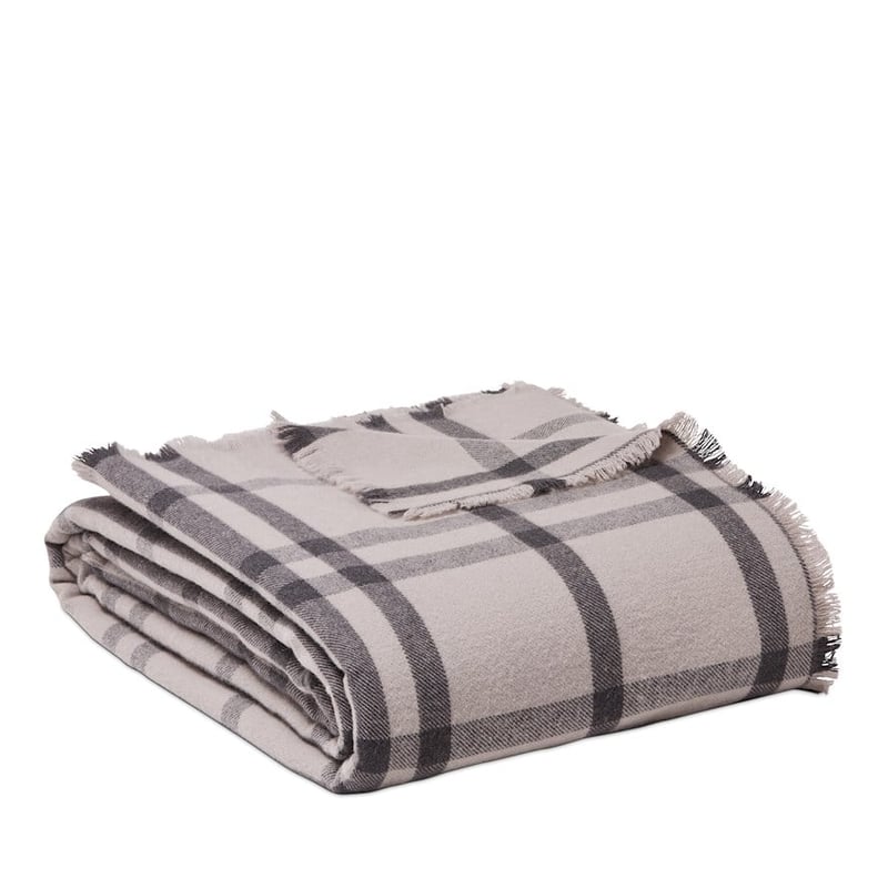 Australian Lambswool Natural & Grey Blanket