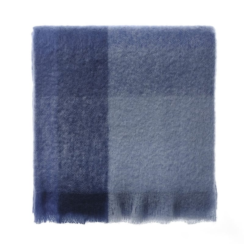 Mohair Coastal Throw