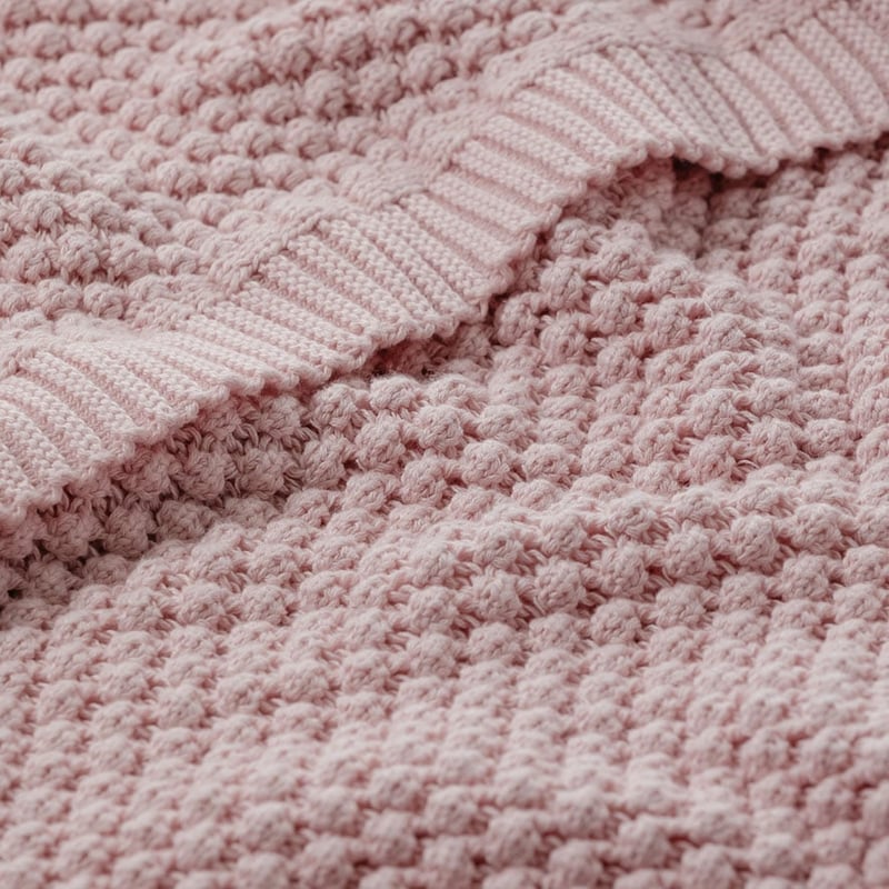 Popcorn Pink Throw