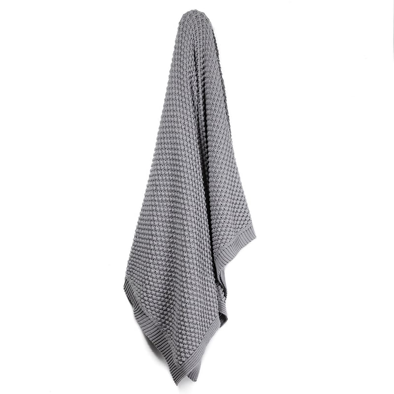 Popcorn Silver Throw