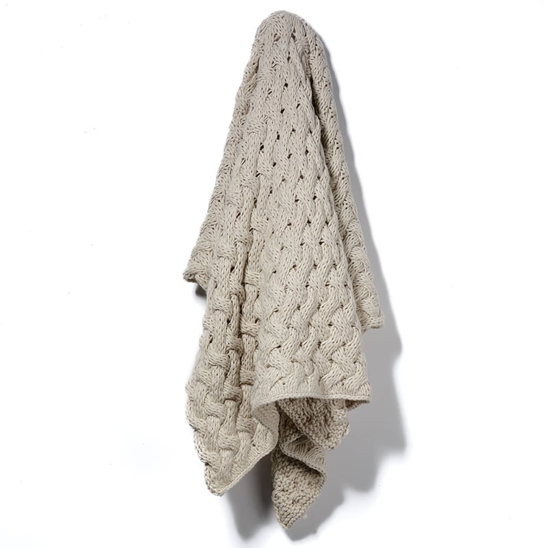 Metta Natural Knit Throw