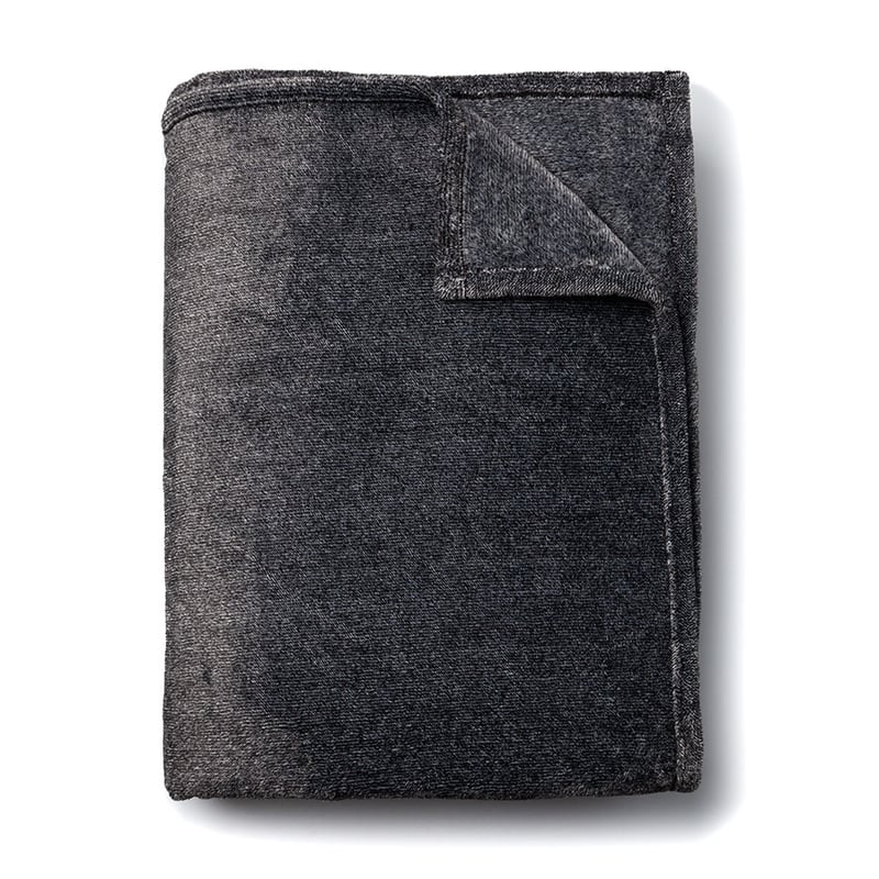 Ultra Soft Charcoal Stripe Throw