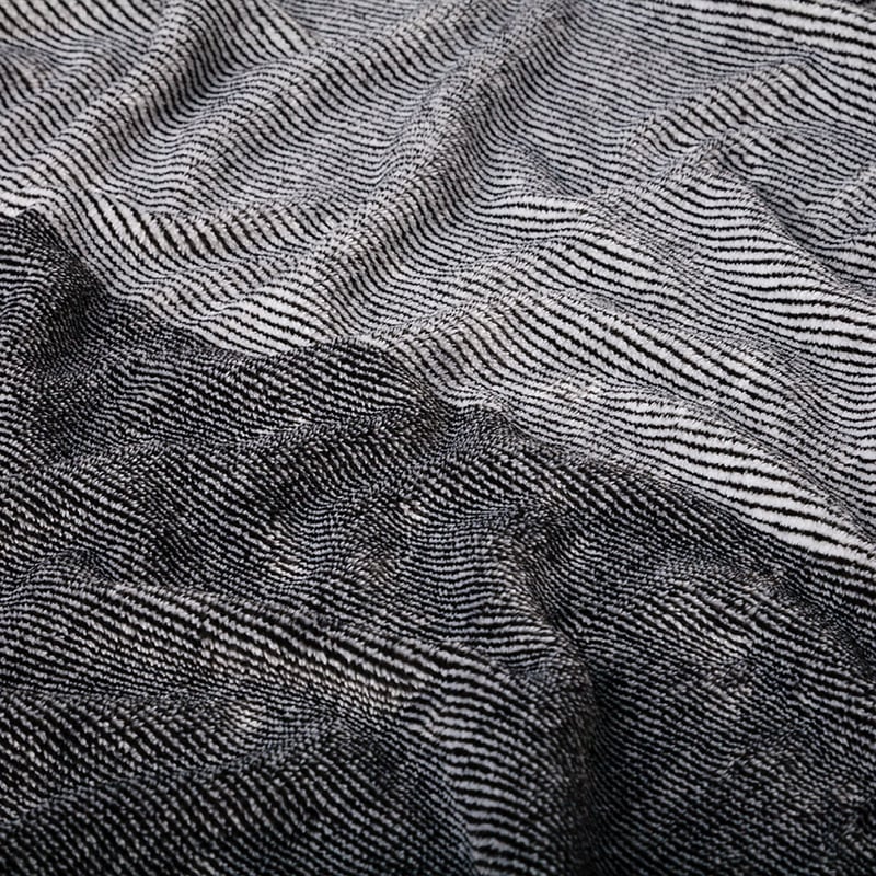 Ultra Soft Charcoal Stripe Throw