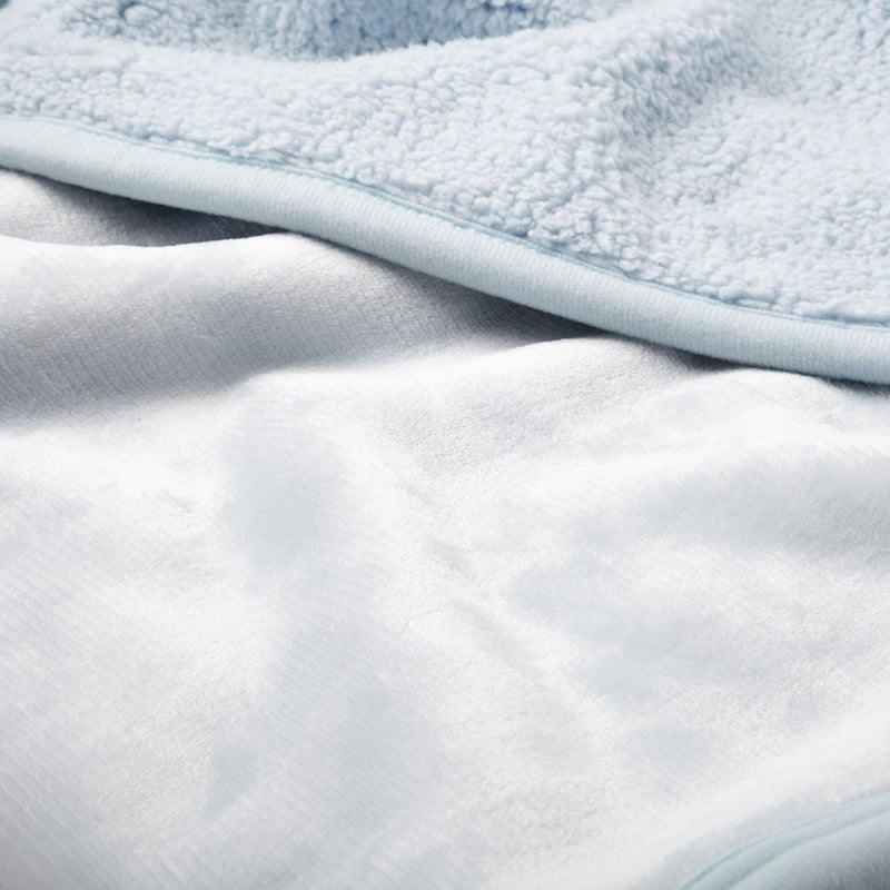 Sherpa Pale Blue Throw