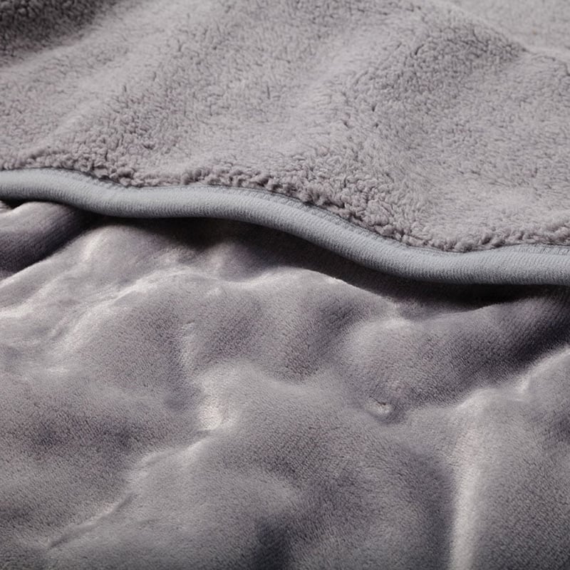 Sherpa Storm Grey Throw