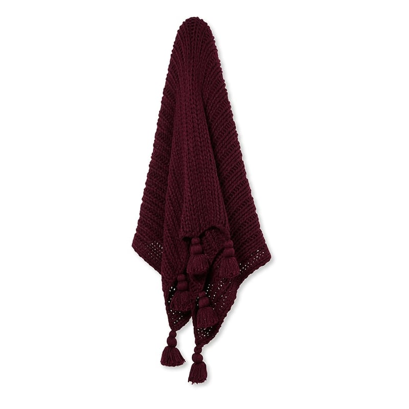 Piper Burgundy Throw