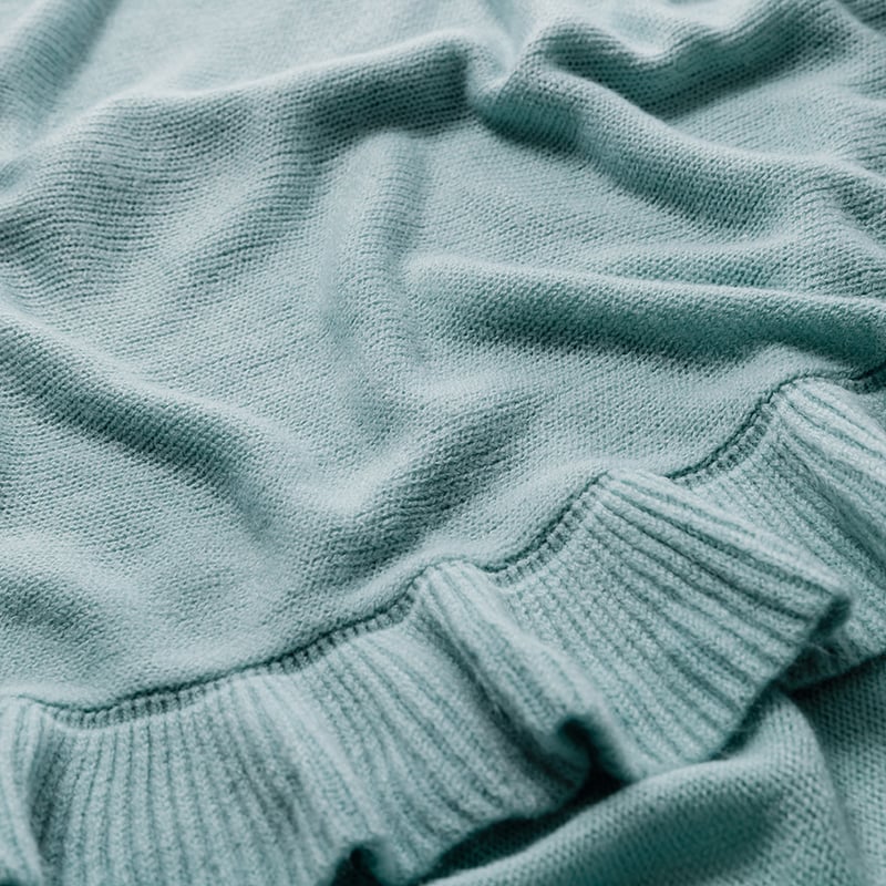 Rosie Sage Ruffle Throw