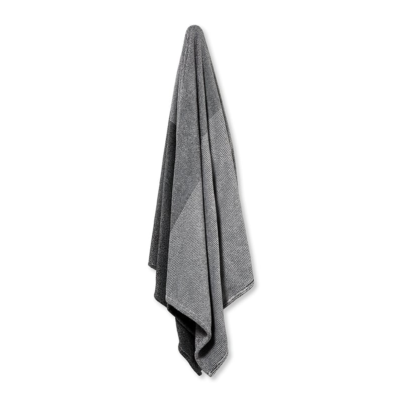 Ultra Soft Charcoal Stripe Throw