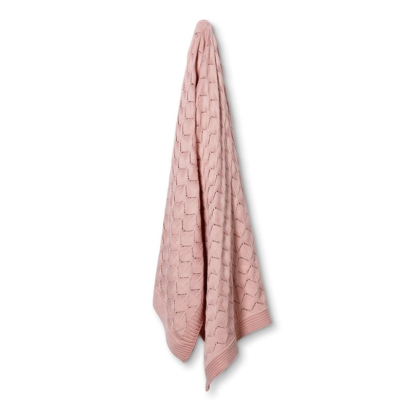 Toulouse Blush Knit Throw