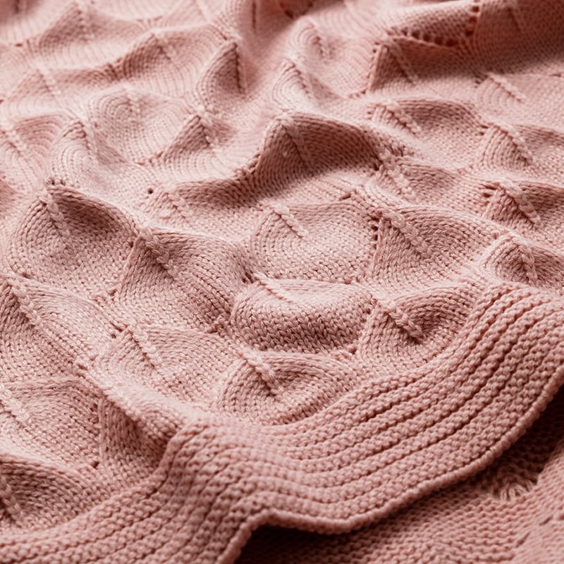 Toulouse Blush Knit Throw