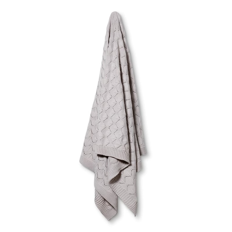 Toulouse Silver Knit Throw