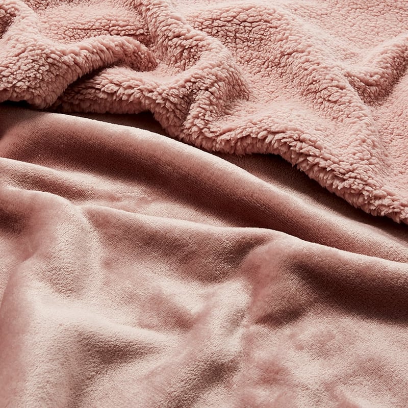 Sherpa Pink Throw