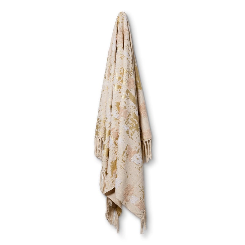 Morelia Pink & Gold Throw