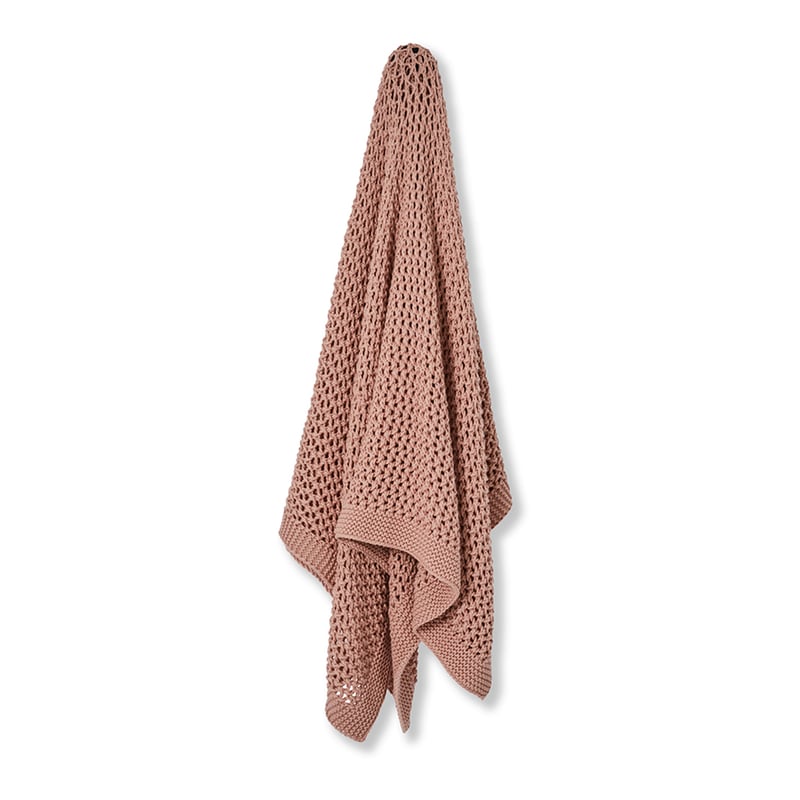 Seymour Pink Knit Throw