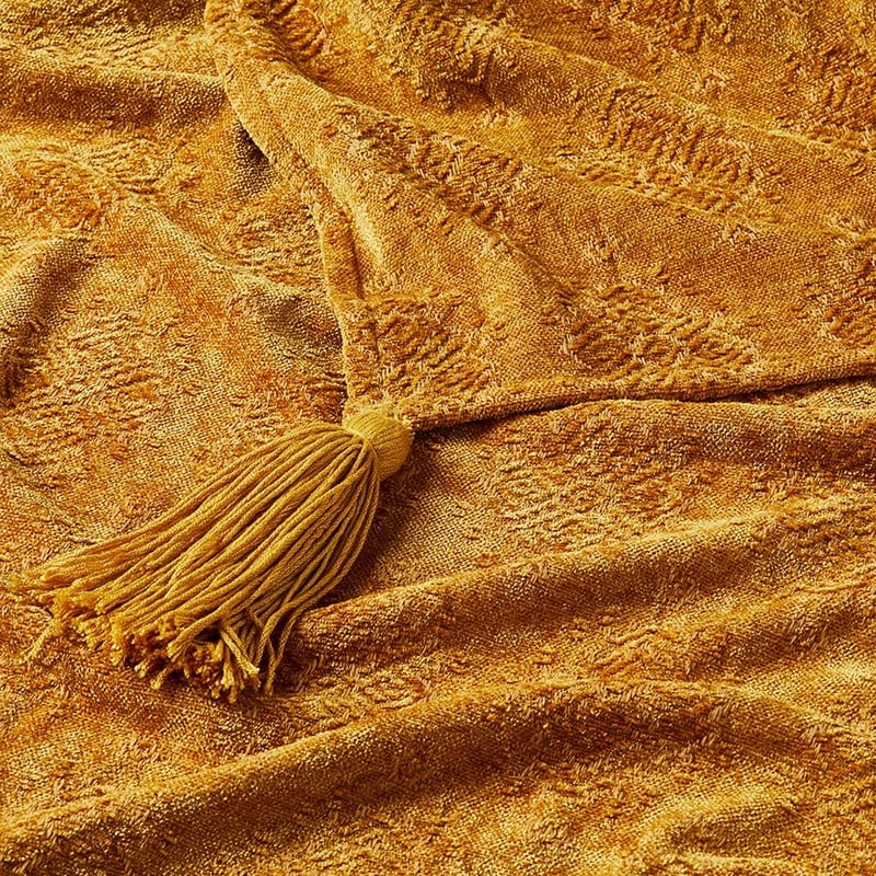 Marais Mustard Bed Throw