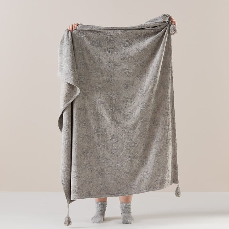 Marais Grey Bed Throw