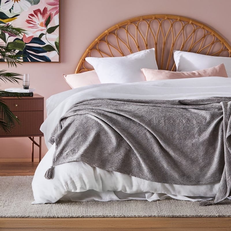 Marais Grey Bed Throw