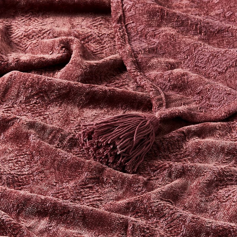 Marais Rosewood Bed Throw