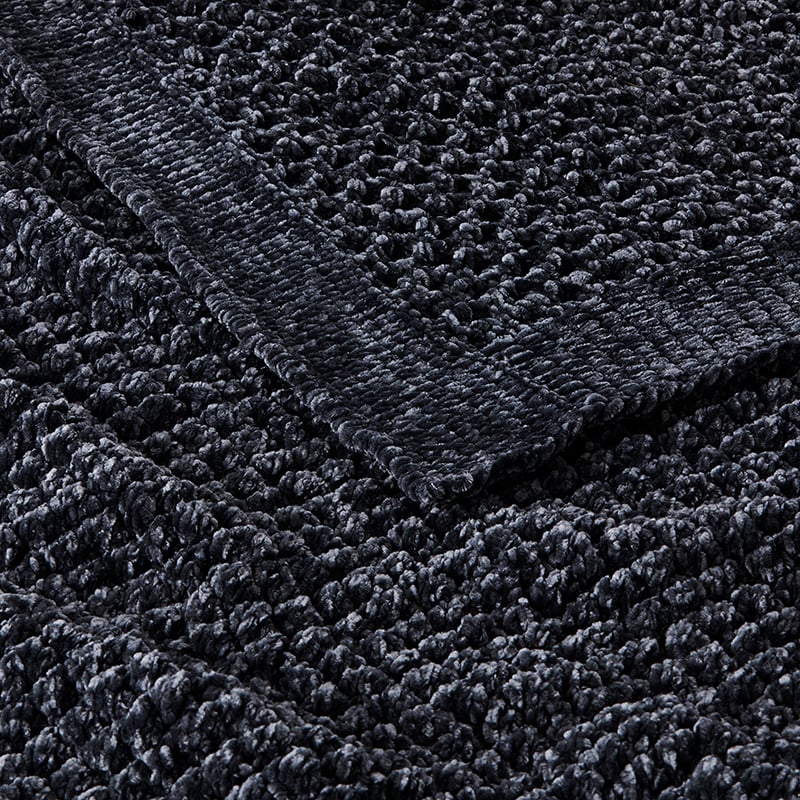 Amelie Slate Chenille Throw