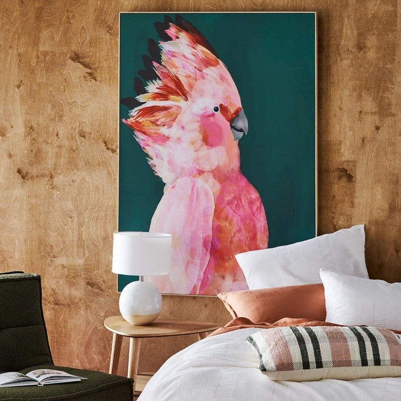 Wild Bird Pink Cockatoo Wall Art