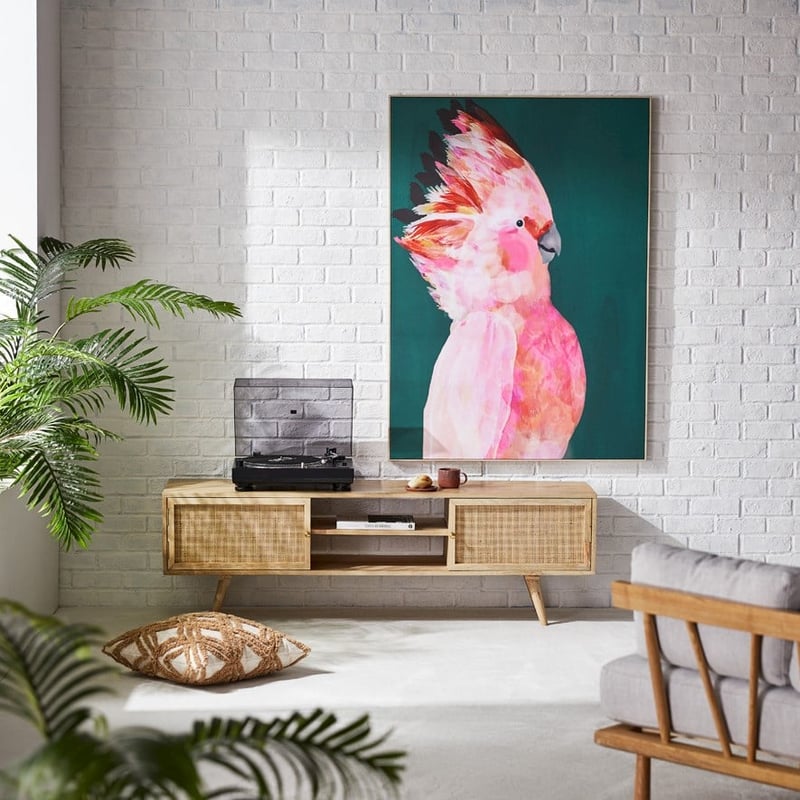 Wild Bird Pink Cockatoo Wall Art
