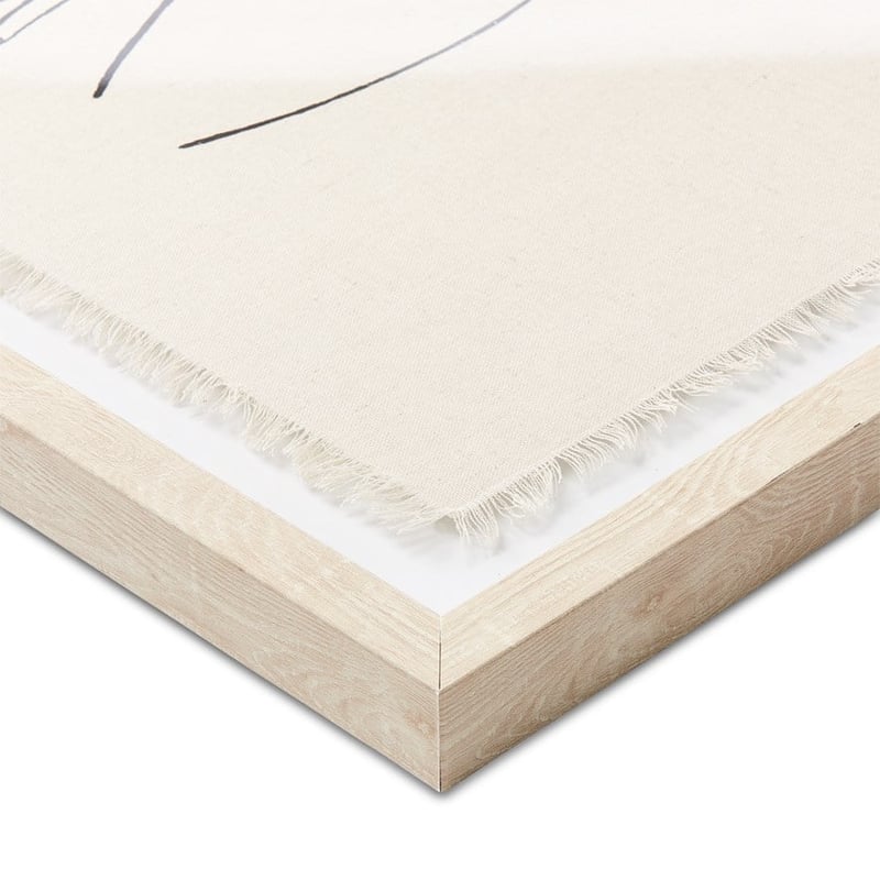 Figure On Linen Portrait Wall Art