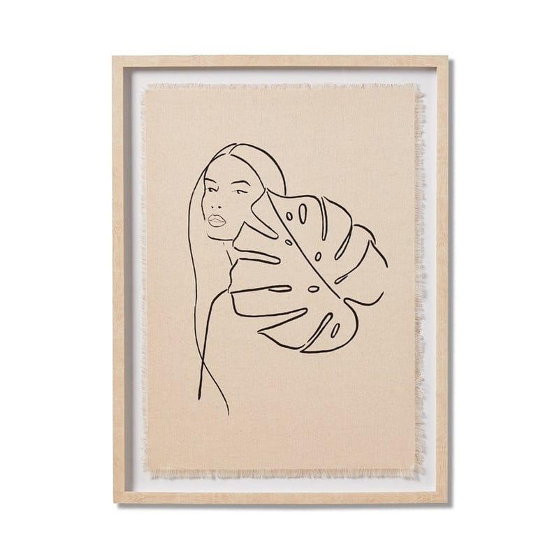 Figure On Linen Pose Wall Art